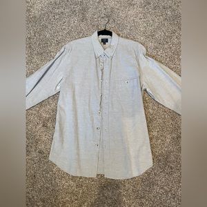 Men’s J Crew - light Gray Chambray shirt - Size Large